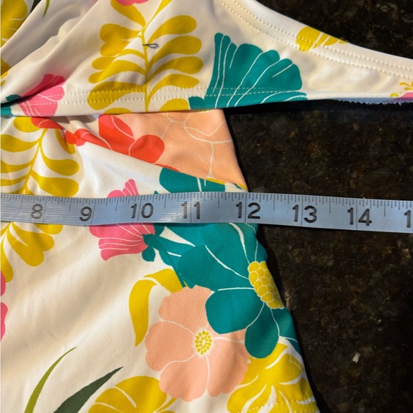 Kate Spade Tropical Floral Knotted Halter One-Piece Swimsuit $148 Sz LARGE (12) - Picture 7 of 8
